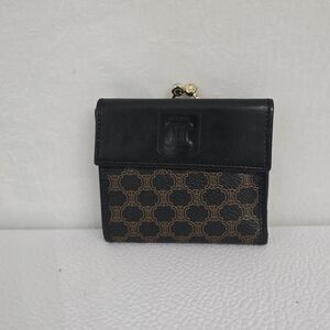 Celine Black and Brown Wallet